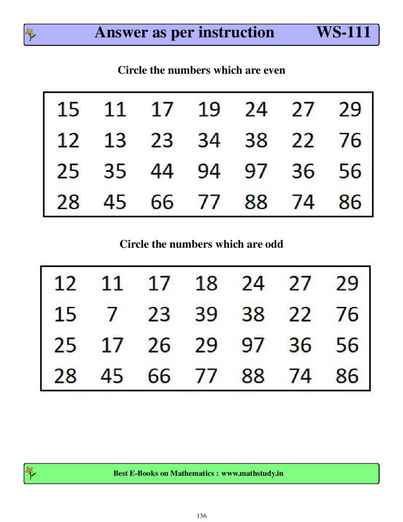 1st grade math worksheets pdf