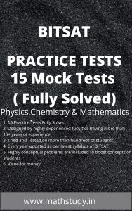 BITSAT PRACTICE TESTS