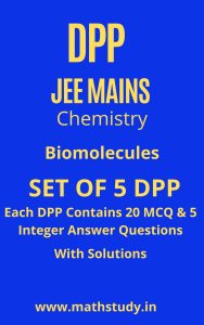 Biomolecules DPP JEE MAINS