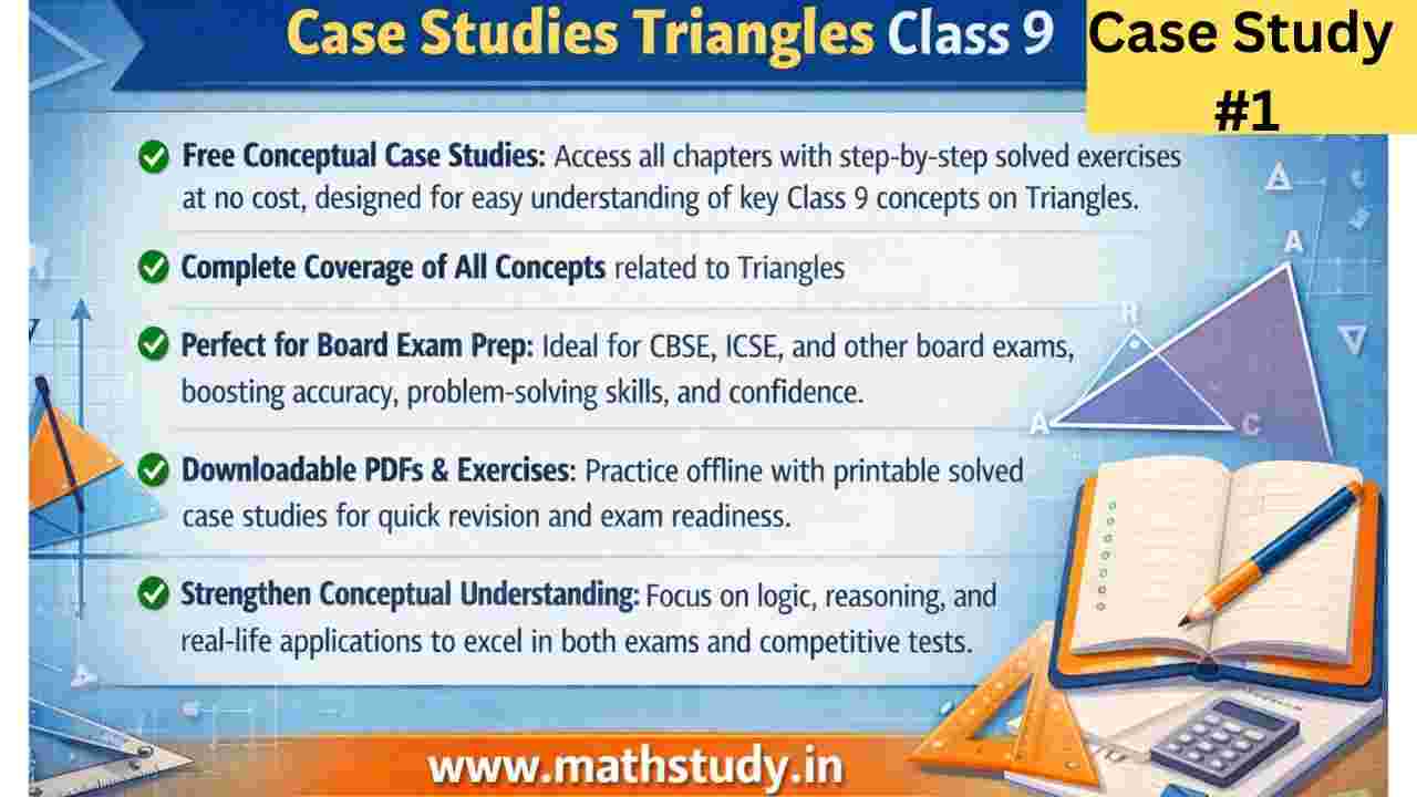 Case Study Triangles Class 9