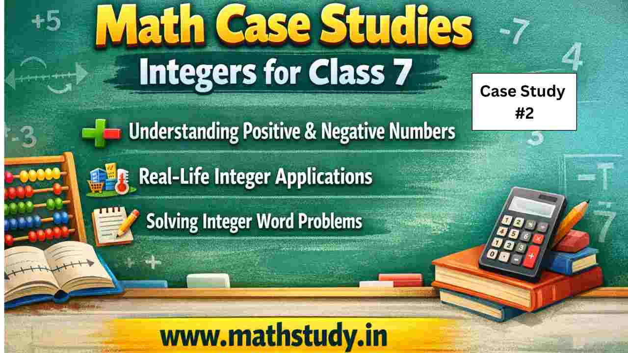 Class 7 Maths Case Study Questions Integers PDF