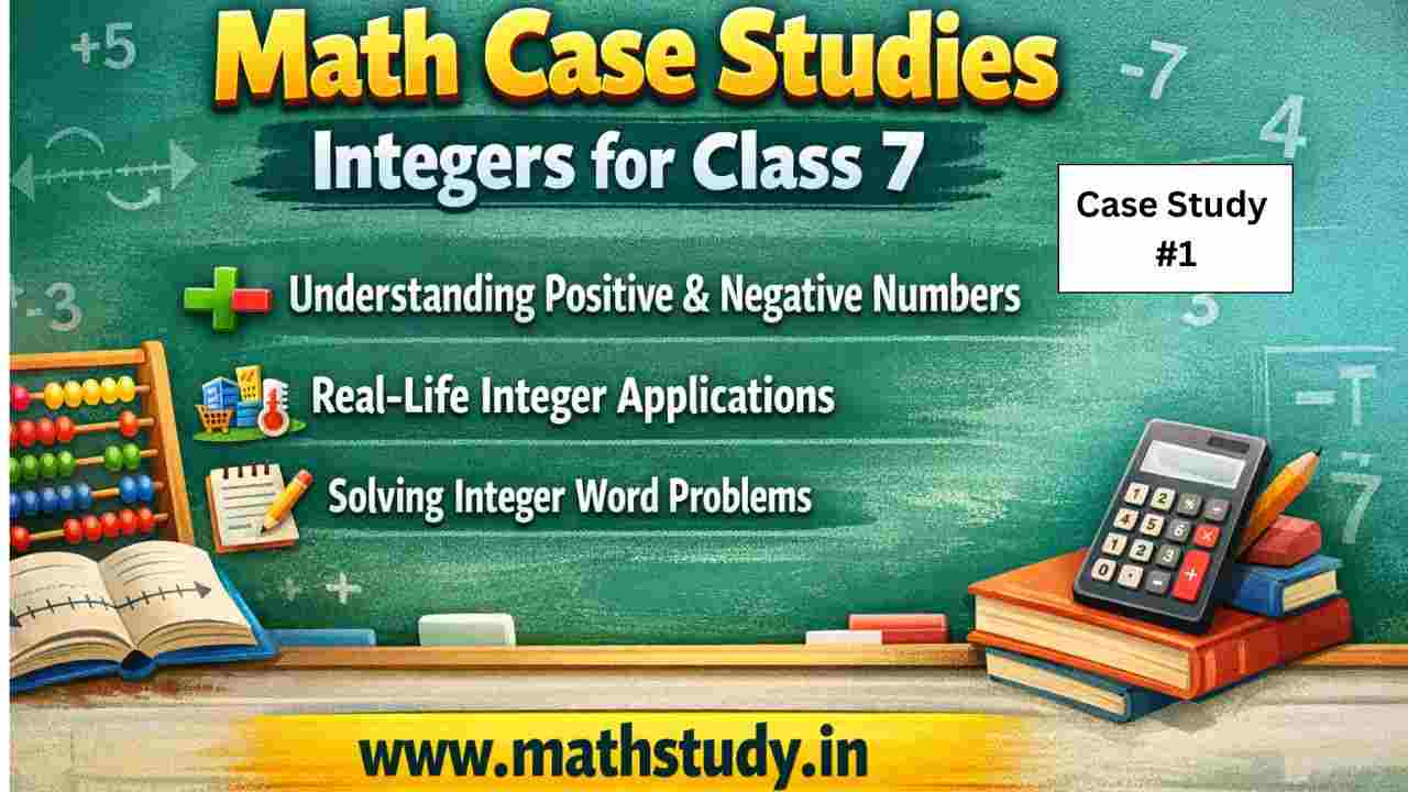 Class 7 Maths Case Study Questions Integers with Answers