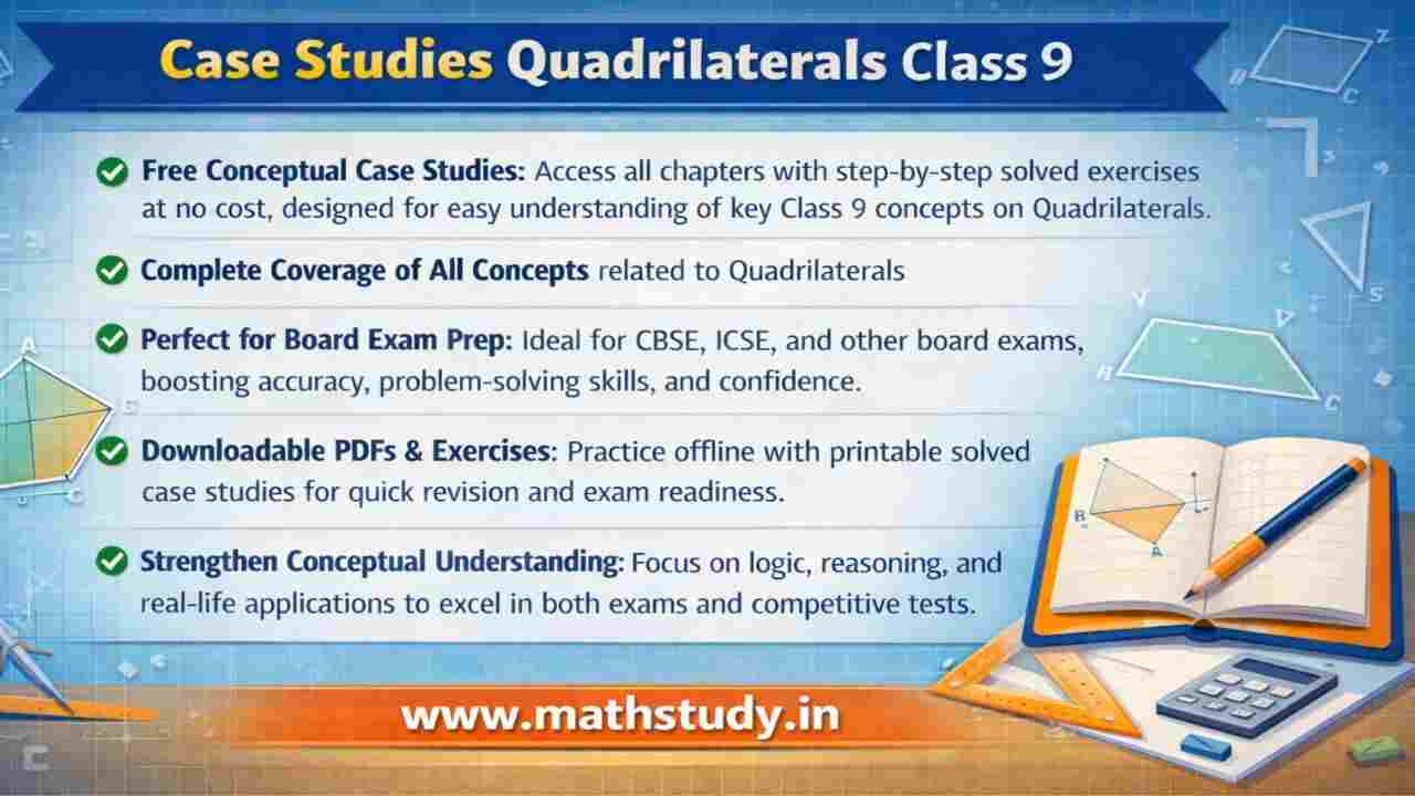 Class 9 Quadrilaterals Case Studies
