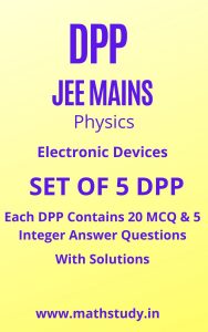 Electronic Devices DPP JEE MAINS