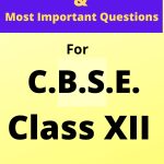 HOTS & IMPORTANT QUESTIONS MATHEMATICS CLASS 12 CBSE