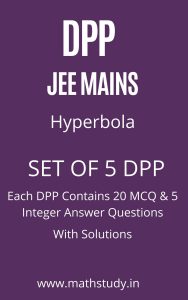 JEE MAIN HYPERBOLA DPP