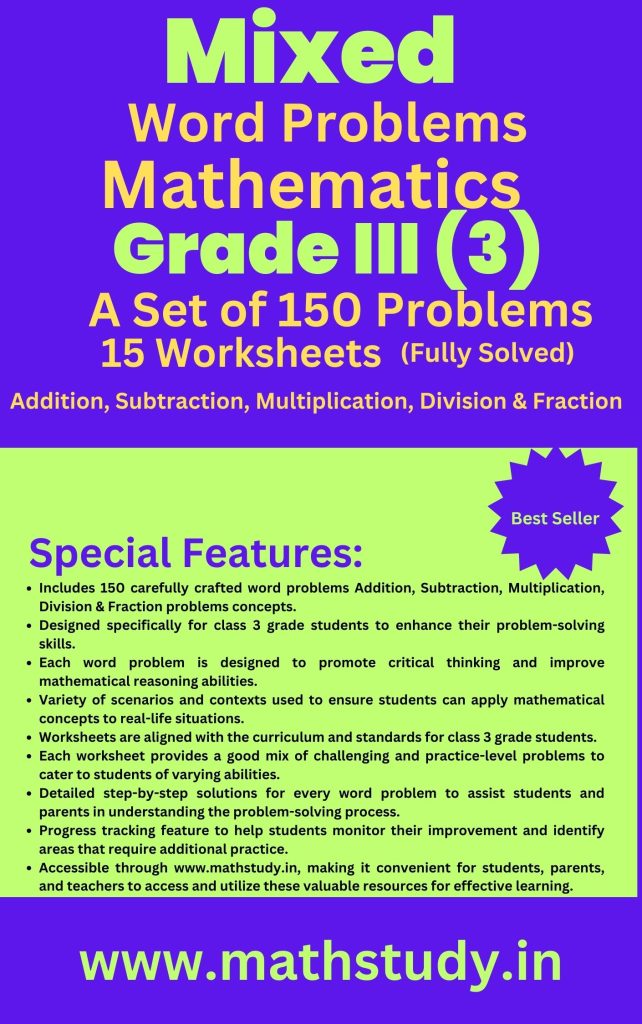 Mixed Word Problems For Grade 3 Best Ebooks, Mathematics, Astrology