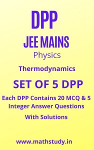 Thermodynamics DPP JEE MAINS