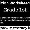 addition and subtraction grade 1 worksheets pdf