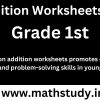 addition grade 1 worksheets free