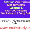 addition word problems class 4 worksheets pdf