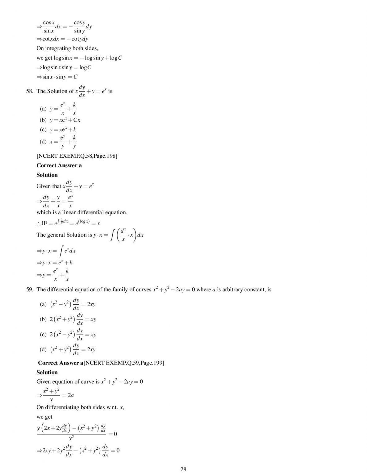 Ncert Exemplar Problems Solutions Mathematics Class 12th Best E Books