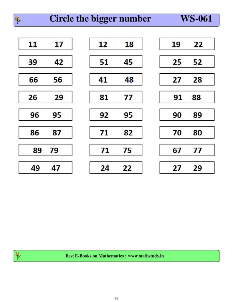 cbse and ncert worksheet for class 1