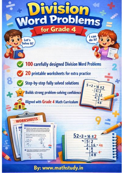 division word problems for grade 4