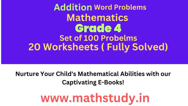 4th Class Word Problems Best E books Mathematics Astrology Sample 