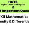 hots and important questions class 12 maths chapter 3
