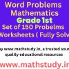 math word problems for grade 1