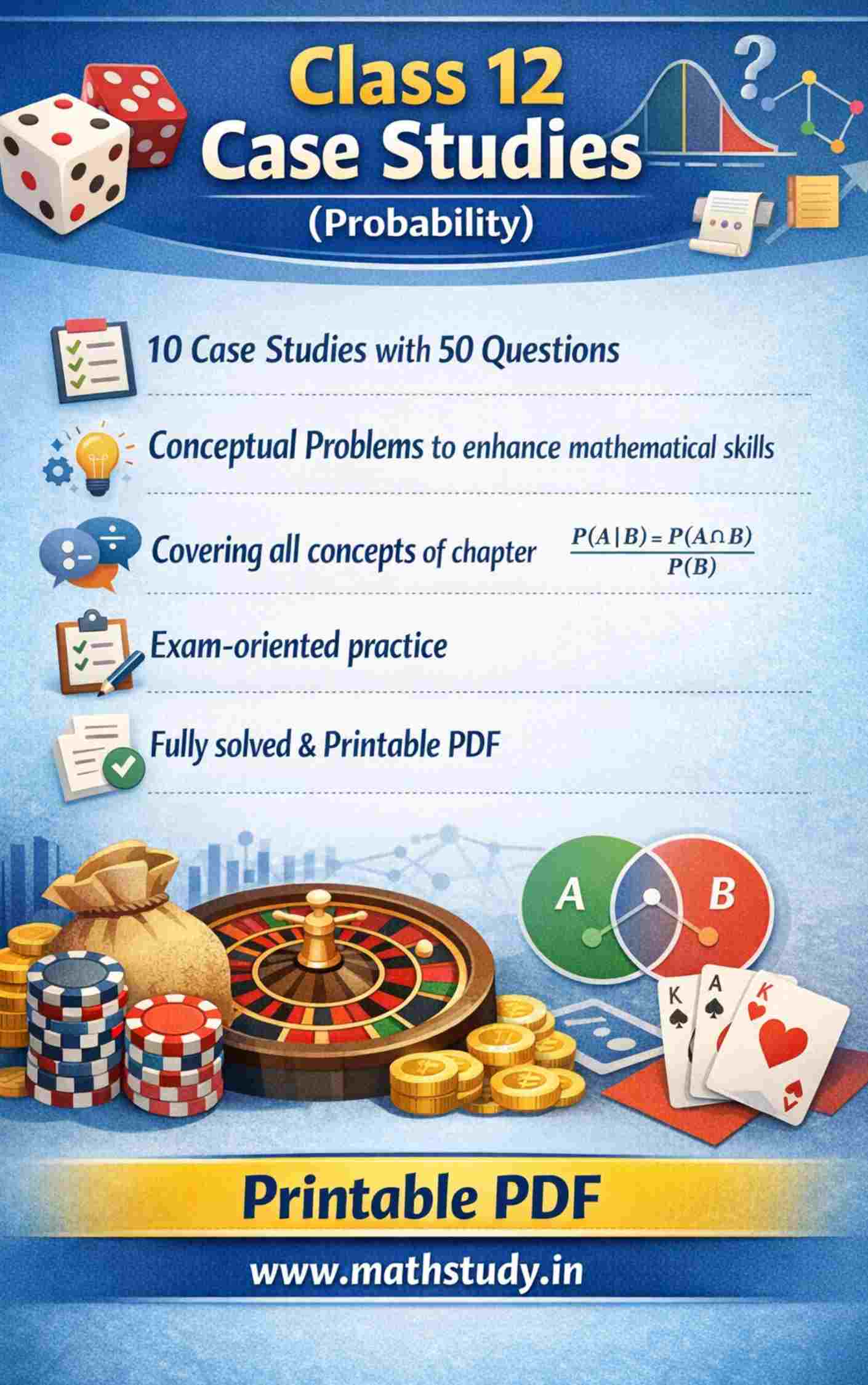 Case Studies Class 12 Probability With Solutions