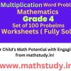 word problems on multiplication for class 4