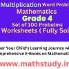 word problems on multiplication for class 4 pdf